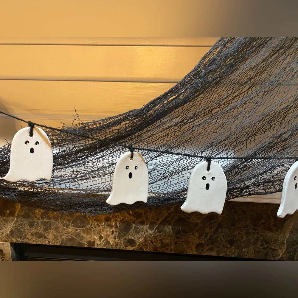 Handmade ghost garland